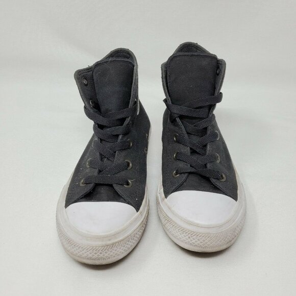Converse All Stars Chuck Taylor - Unisex Hi Top Black  - Youth 1 - 350143C - Picture 4 of 12